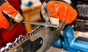 chainsaw sharpening and cleaning
